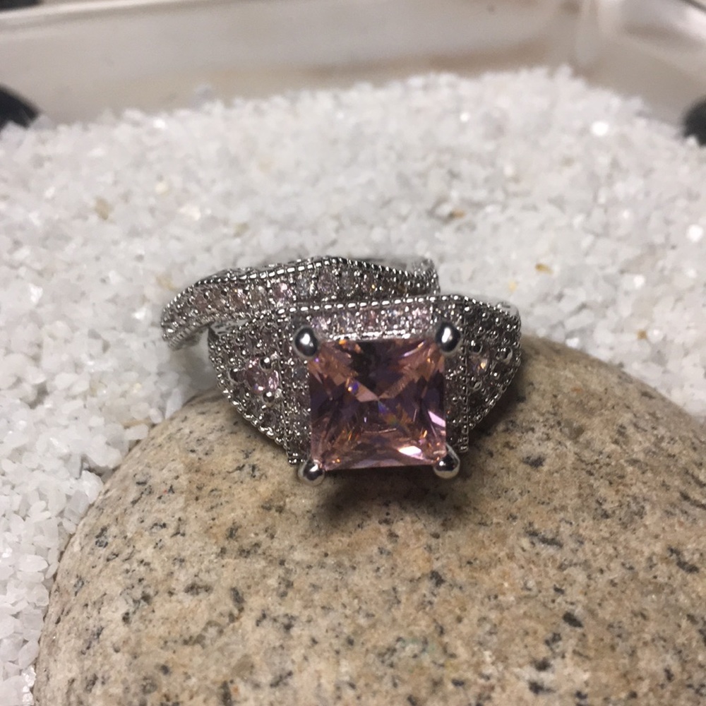 Pink sapphire 925 stamped